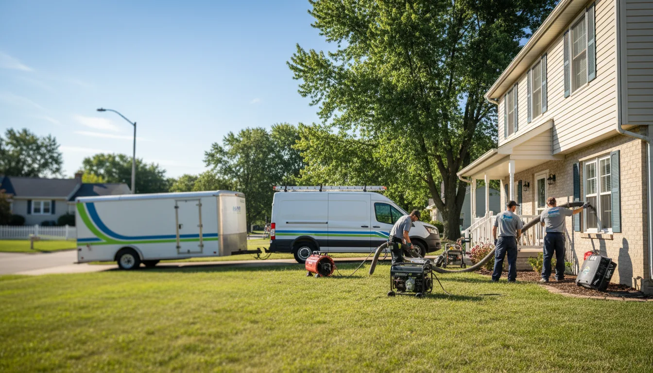 Flooded Basement Restoration And Cleanup With Repair in Keenes, IL near me